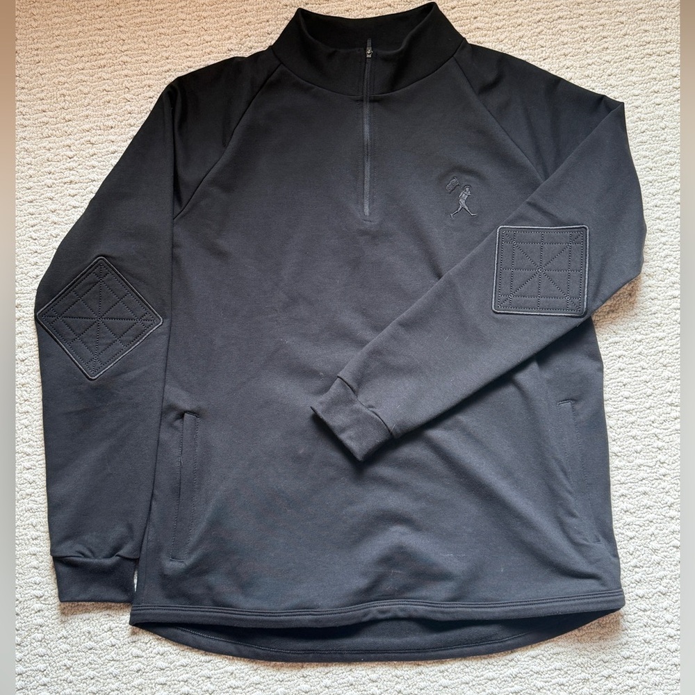 Men's Black Quarter-Zip Sweatshirt